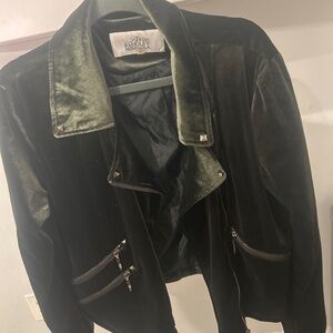 Velvet green Jacket